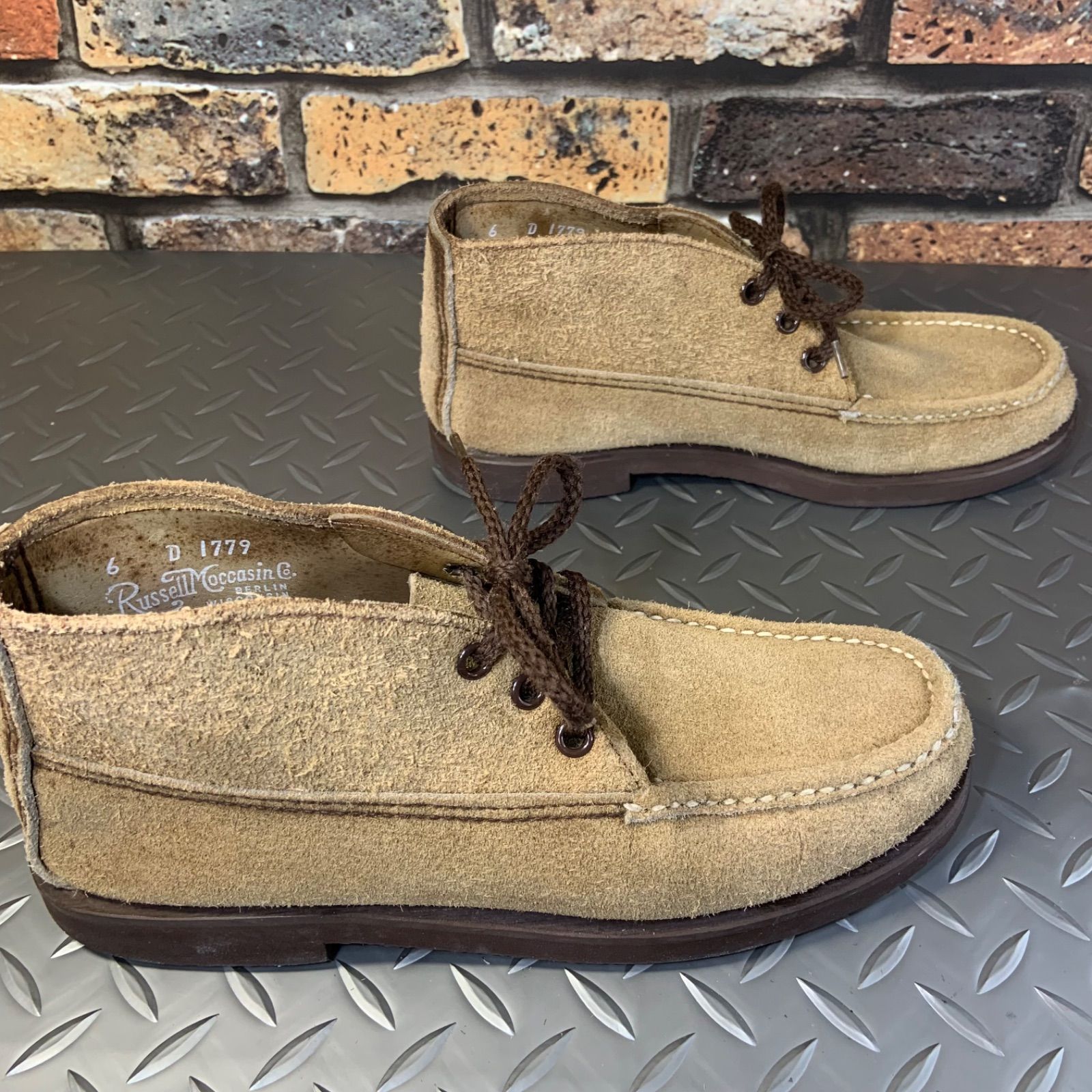 ラッセルモカシン Chukka チャッカブーツ US6D JP24cm Russell Moccasin アメリカ製 25I5-russ NICORILABO_COM