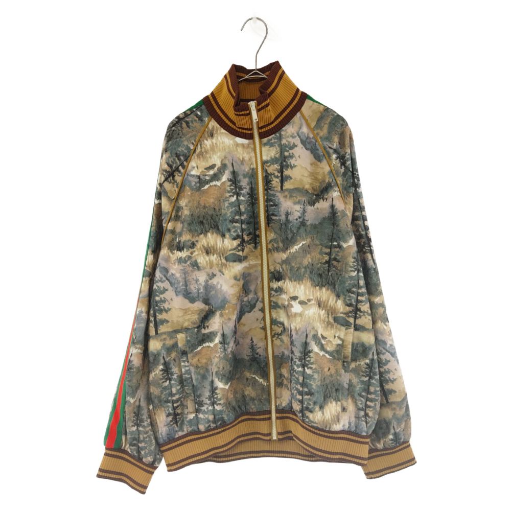 GUCCI (グッチ) FOREST PRINT TRACK JACKET 671444 XJDQ8 フォレスト