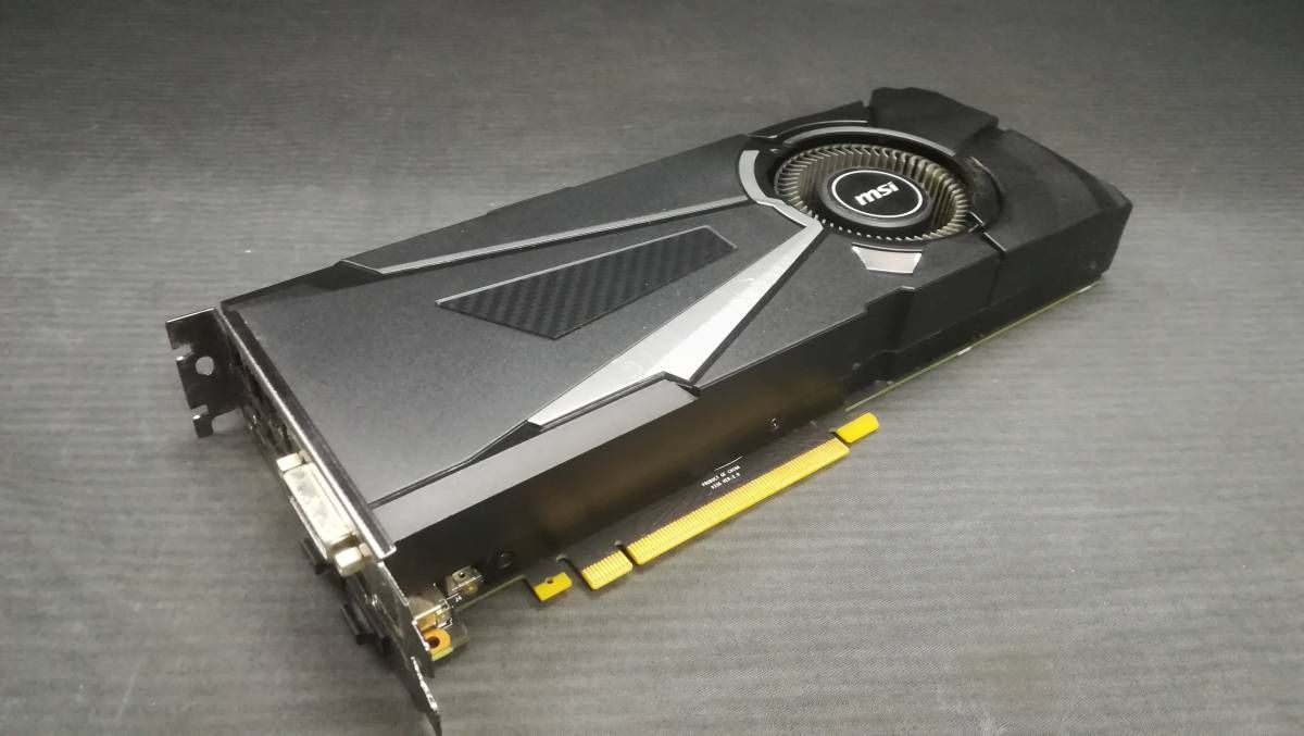 動作OK♪】MSI GEFORCE GTX1080 AERO 8GB GDDR5X 256-bit ビデオ