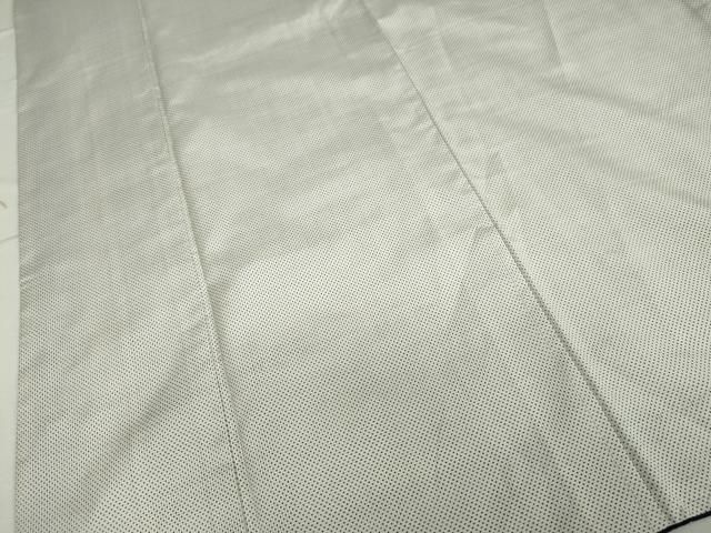 平和屋着物○本場大島紬 白大島 7マルキ 霞文 正絹 逸品 DAAW5154ud