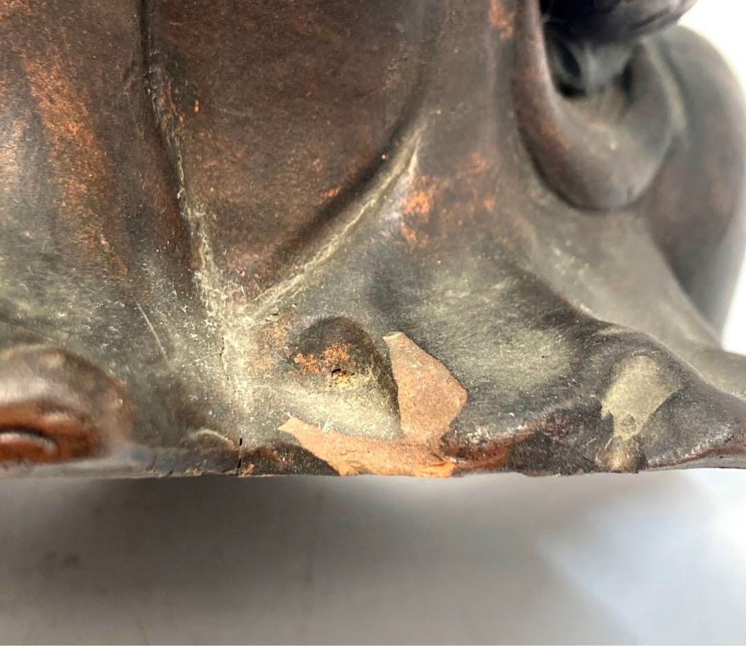 古備前　布袋　共箱　タカサ　直径19㎝　1423g  東山6-0310⑤ 古備前 布袋 共箱 タカサ 直径19㎝ 1423g 東山6-0310⑤ 古備前 布袋