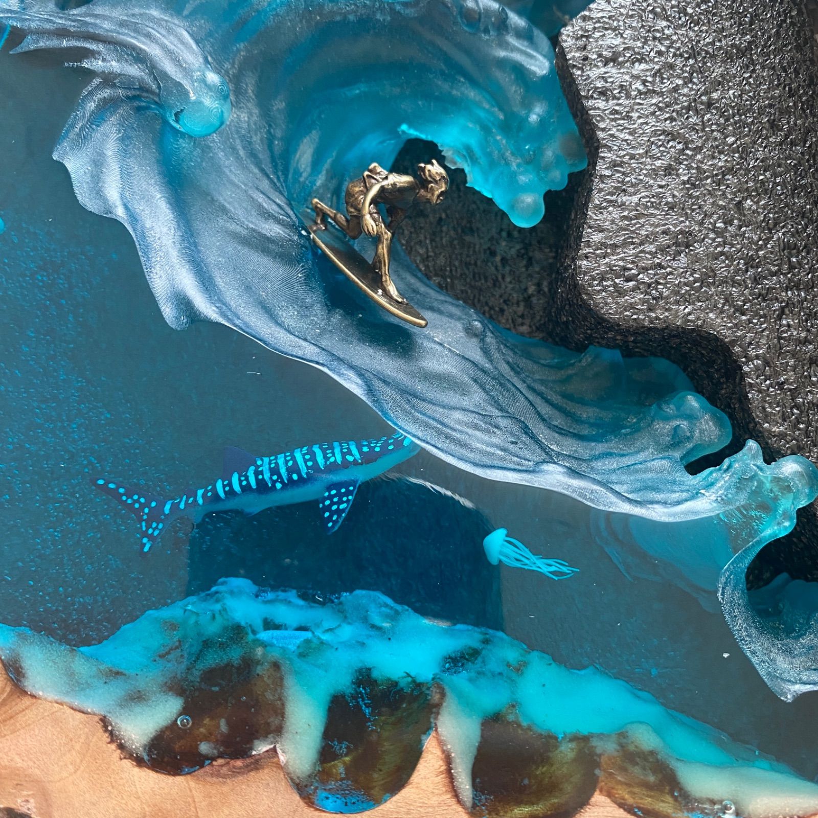 ルームライト インテリア雑貨 樹脂ランプ エポキシ 工芸品 ギフト