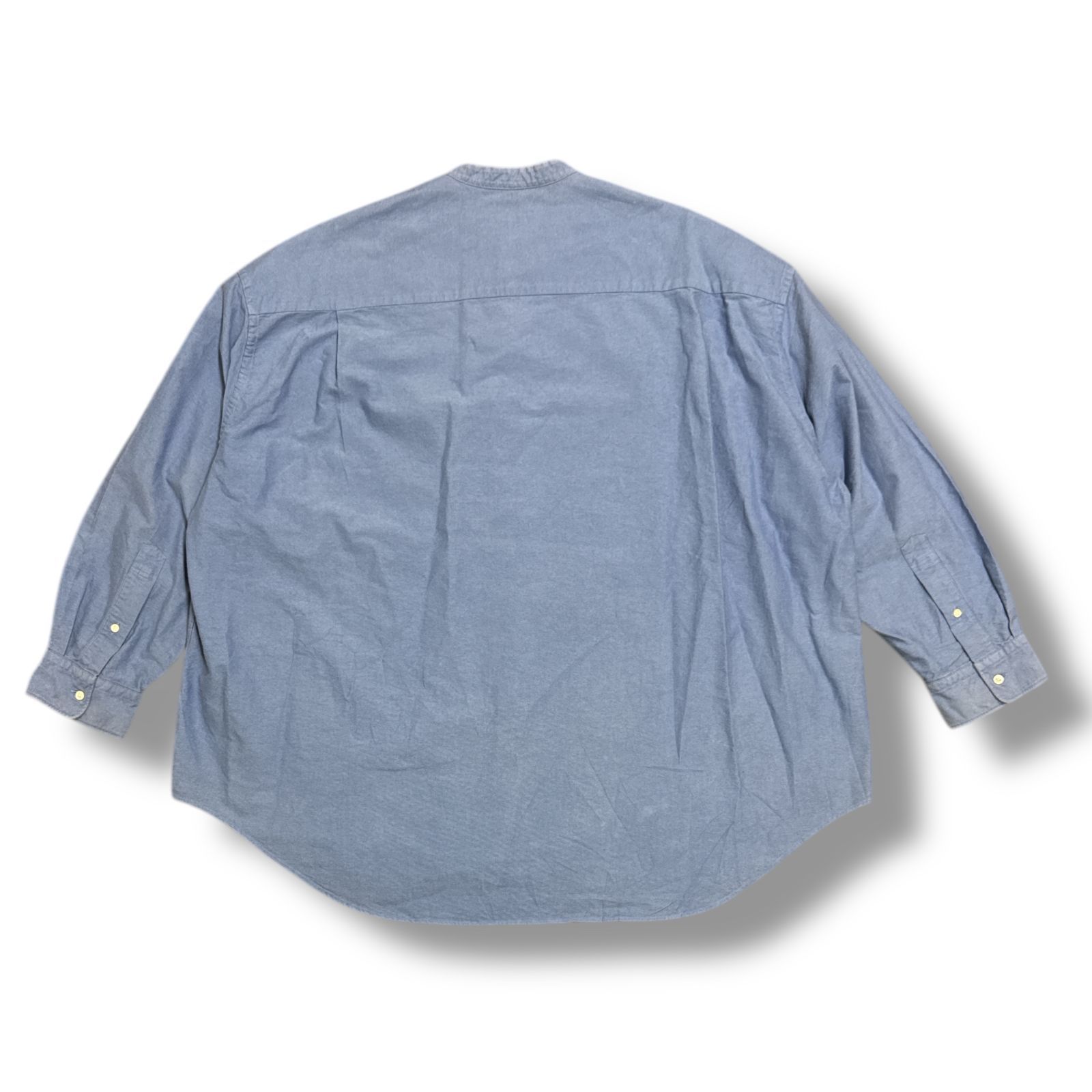 参考上代22000円 Graphpaper 23AW Oxford Oversized Band Collar Shirt 