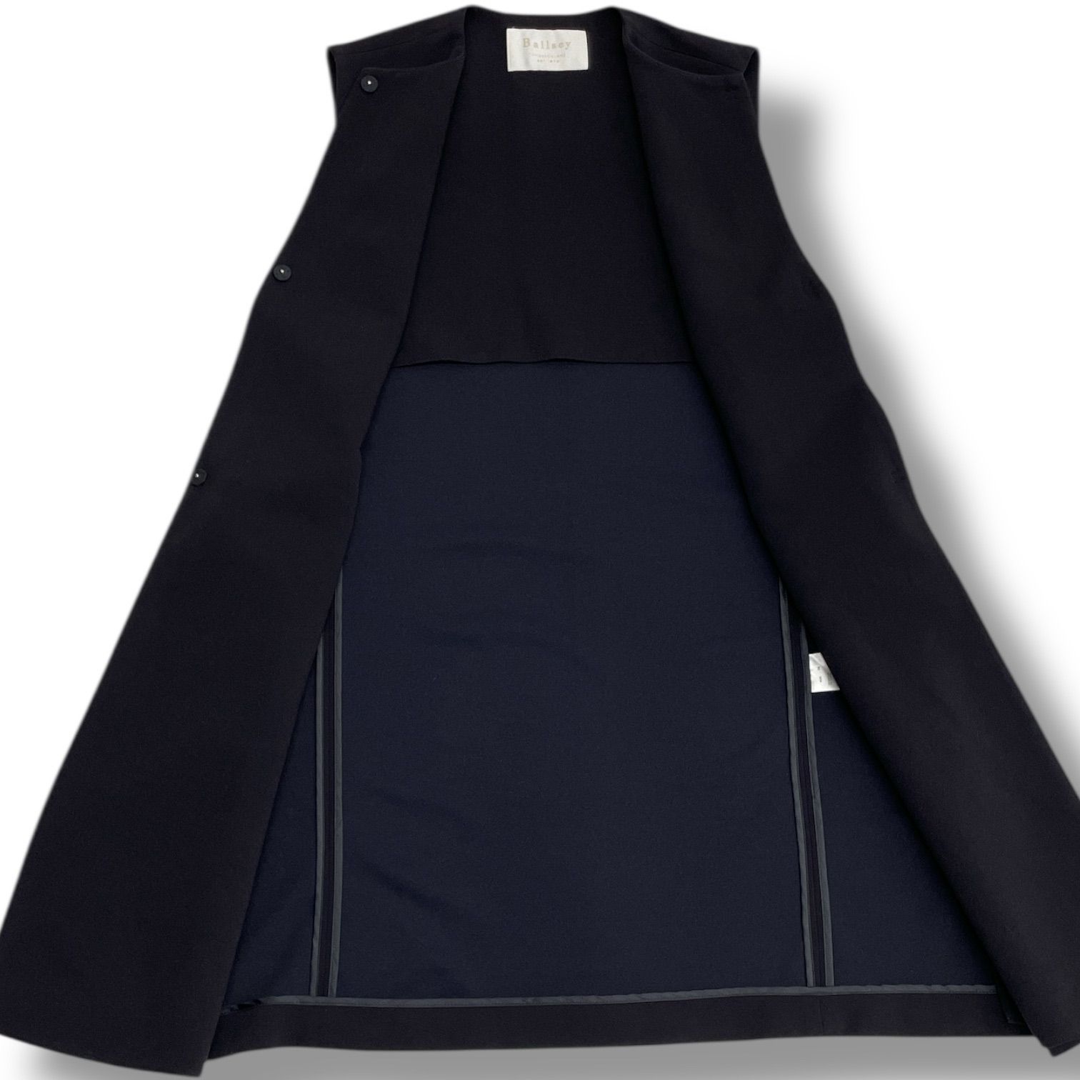 Ballsey ボールジィ ドライアムンゼン クルーネックロングジレ ベスト