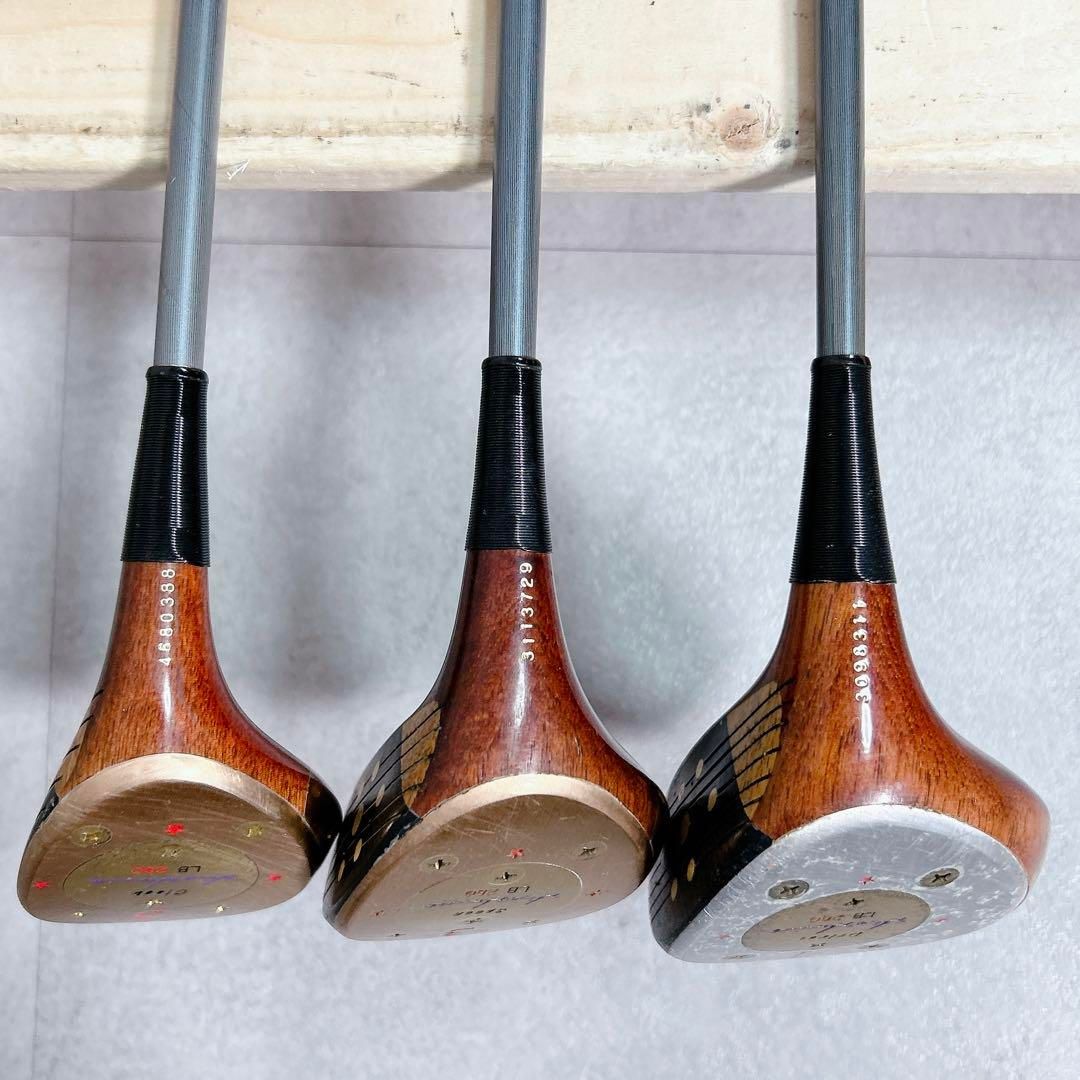 X708 本間ゴルフ ヒロホンマ LB280 パーシモンウッド 3本セット X708 本間ゴルフ ヒロホンマ LB280 パーシモンウッド 3本セット