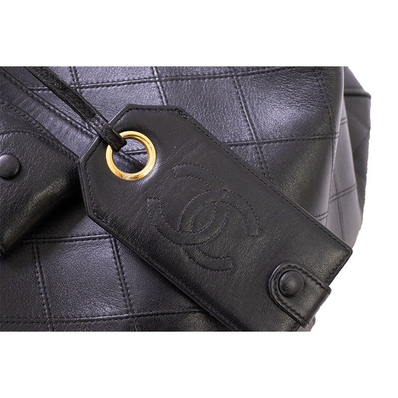 CHANEL シャネル ヴィンテージ キルティング ボストンバッグ50