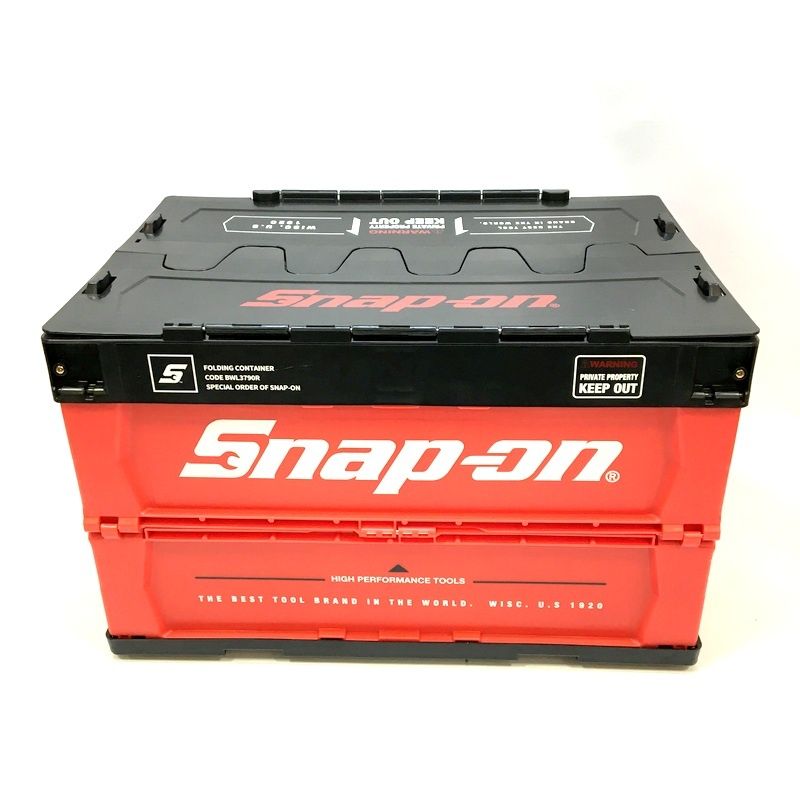 Snap-on スナップオン 折りたたみコンテナBOX BWL3790R 赤 収納 ボックス 箱 △ DW3551