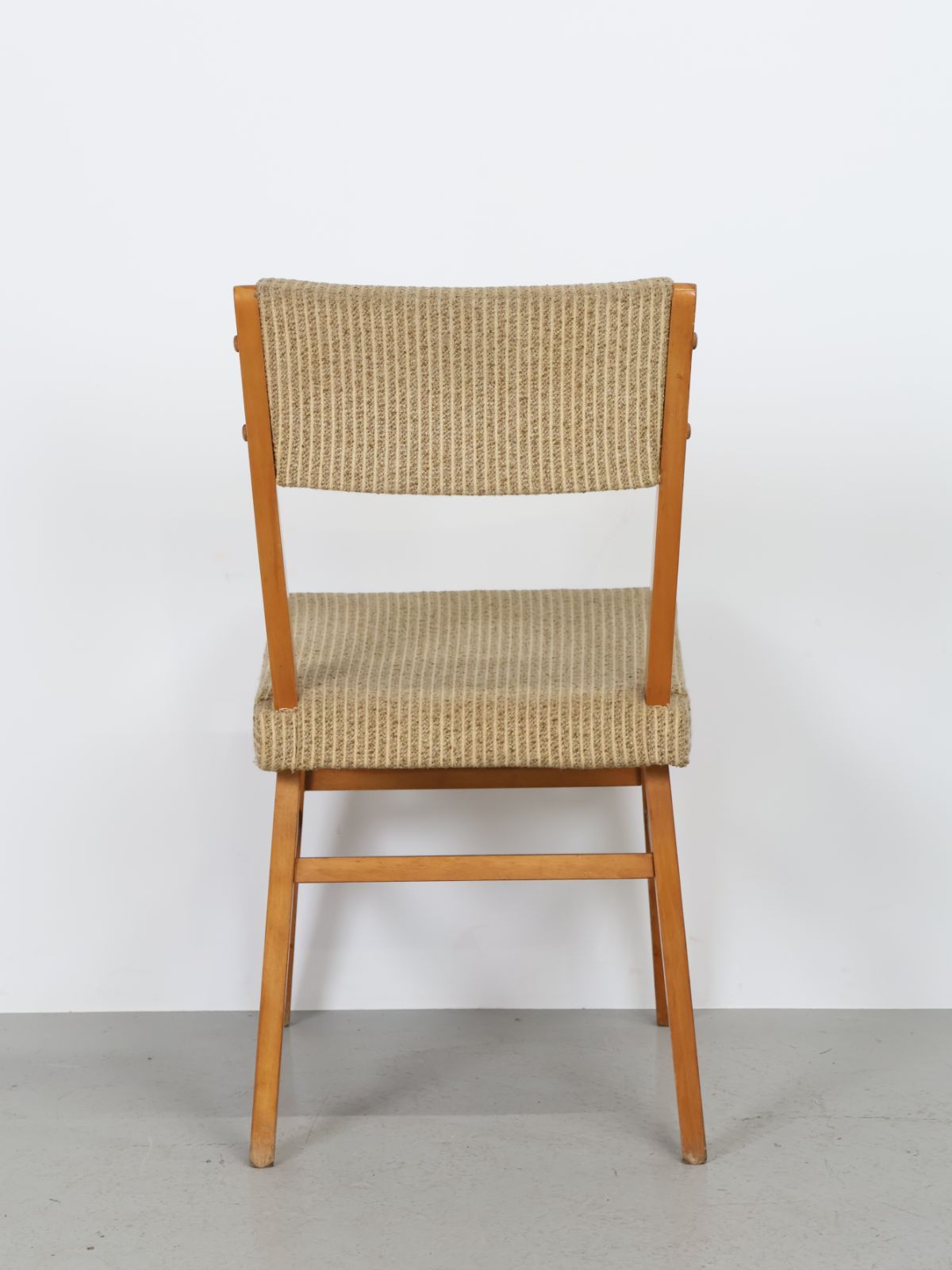 1970's カリモク ウッド レッド ファブリック モダン バスケット 1970