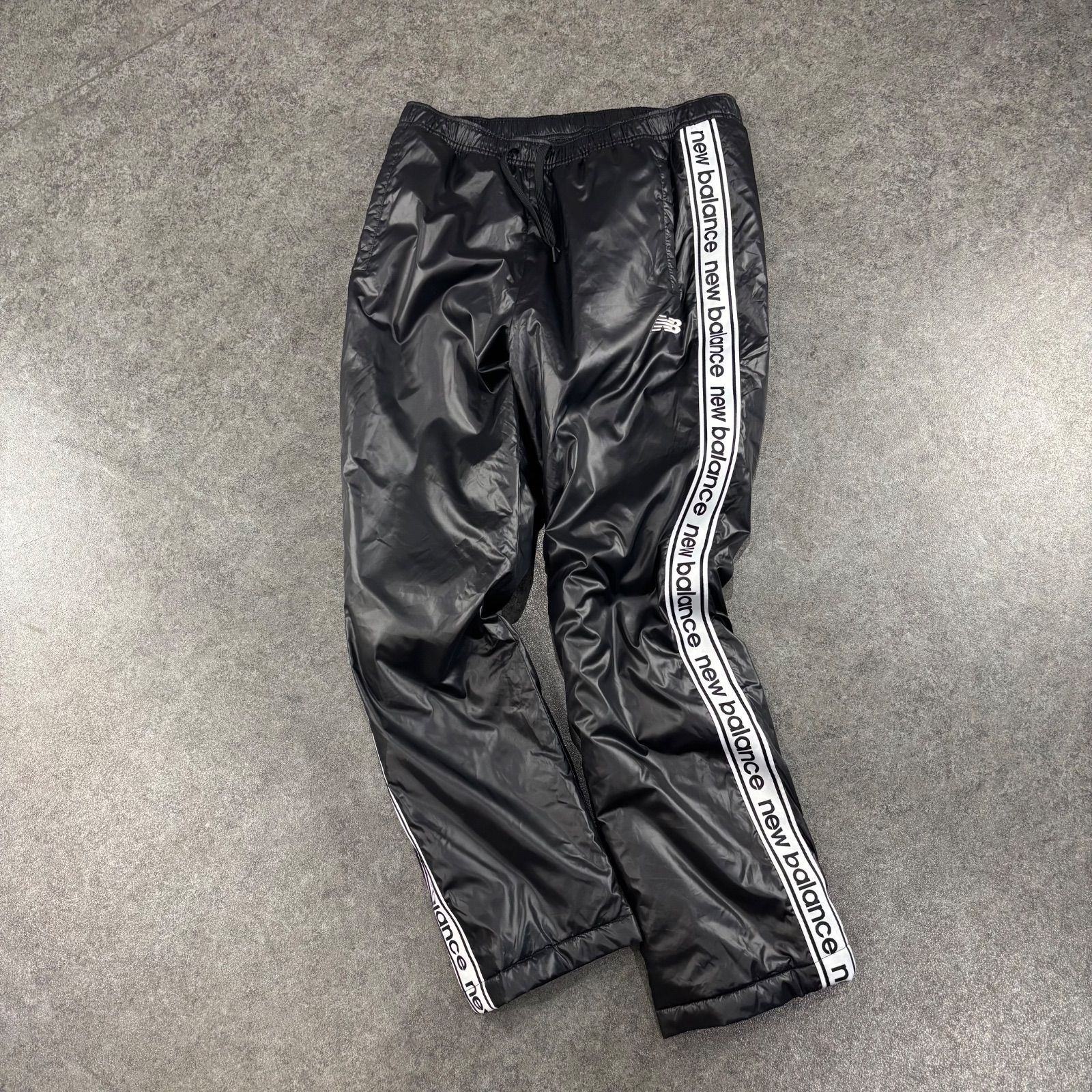 O1 美品 NEW BALANCE ニューバランス 中綿 パデッドパンツ サイド 