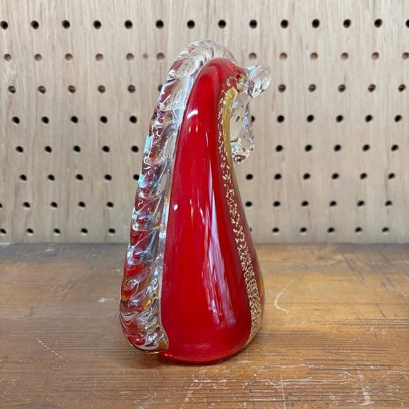 マルティグラス 馬 高さ約19cm レトロ MultiGlass ガラス 置物