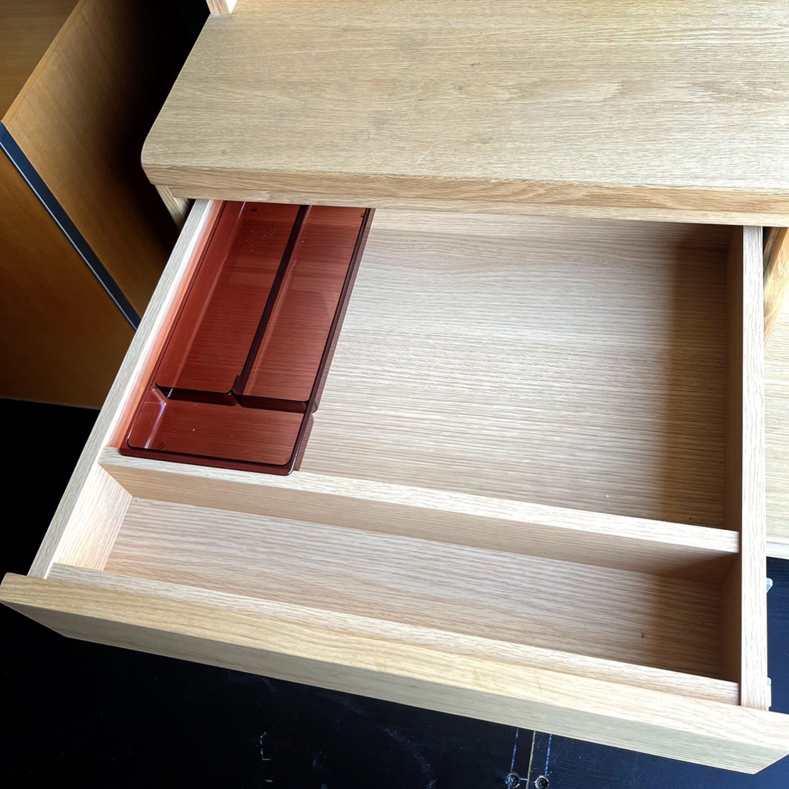 取付無料！カリモク ET4415 天然木北欧風ナチュラルキッチンボード