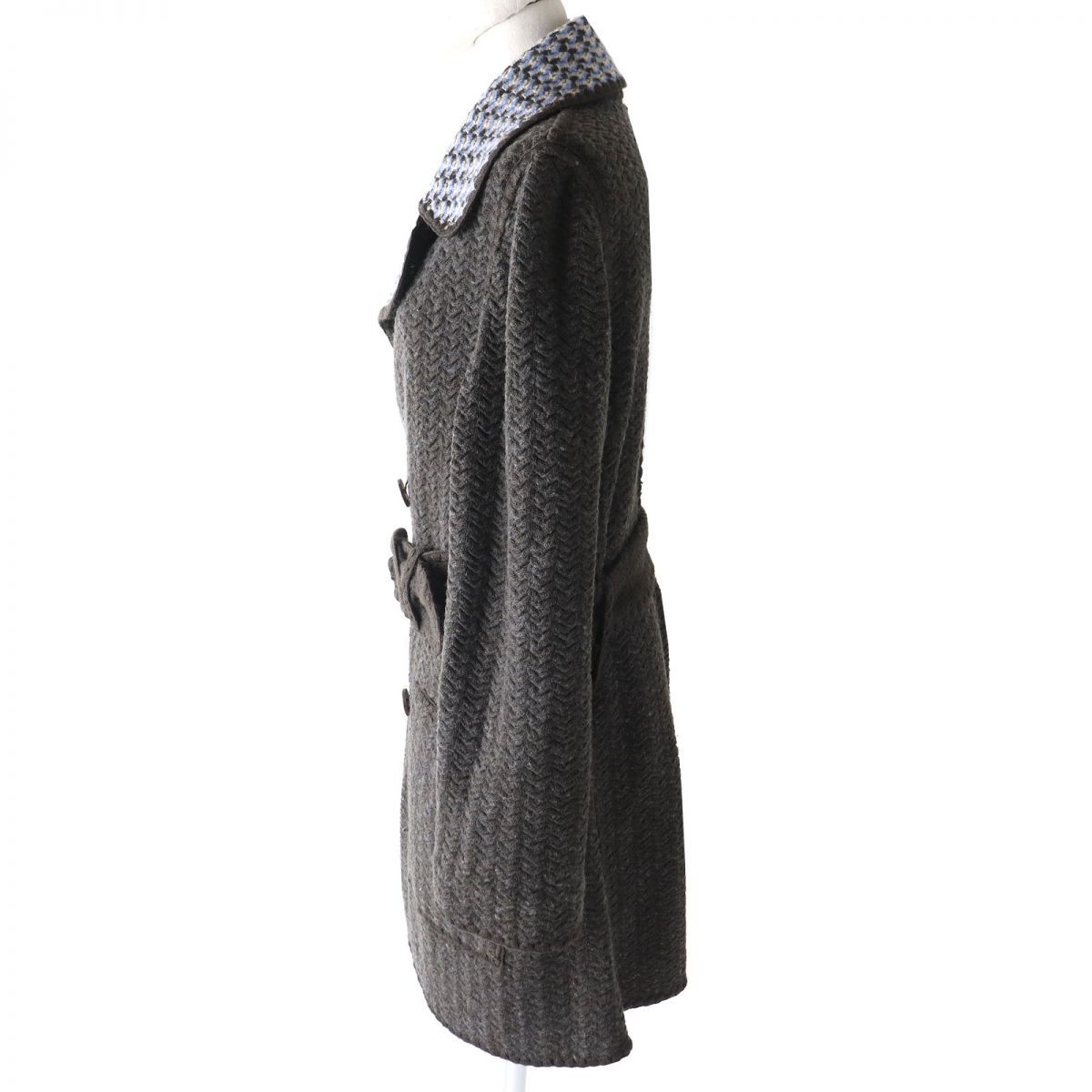 美品△正規品 MISSONI ミッソーニ レディース ベルト付 総柄／無地 