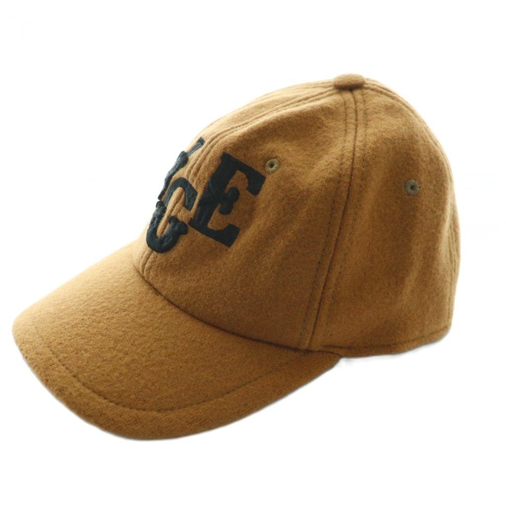 ゴールデングース GOLDEN GOOSE ウールキャップ 帽子 ACE刺繍 茶 ブラウン 黒 ブラック SS OS