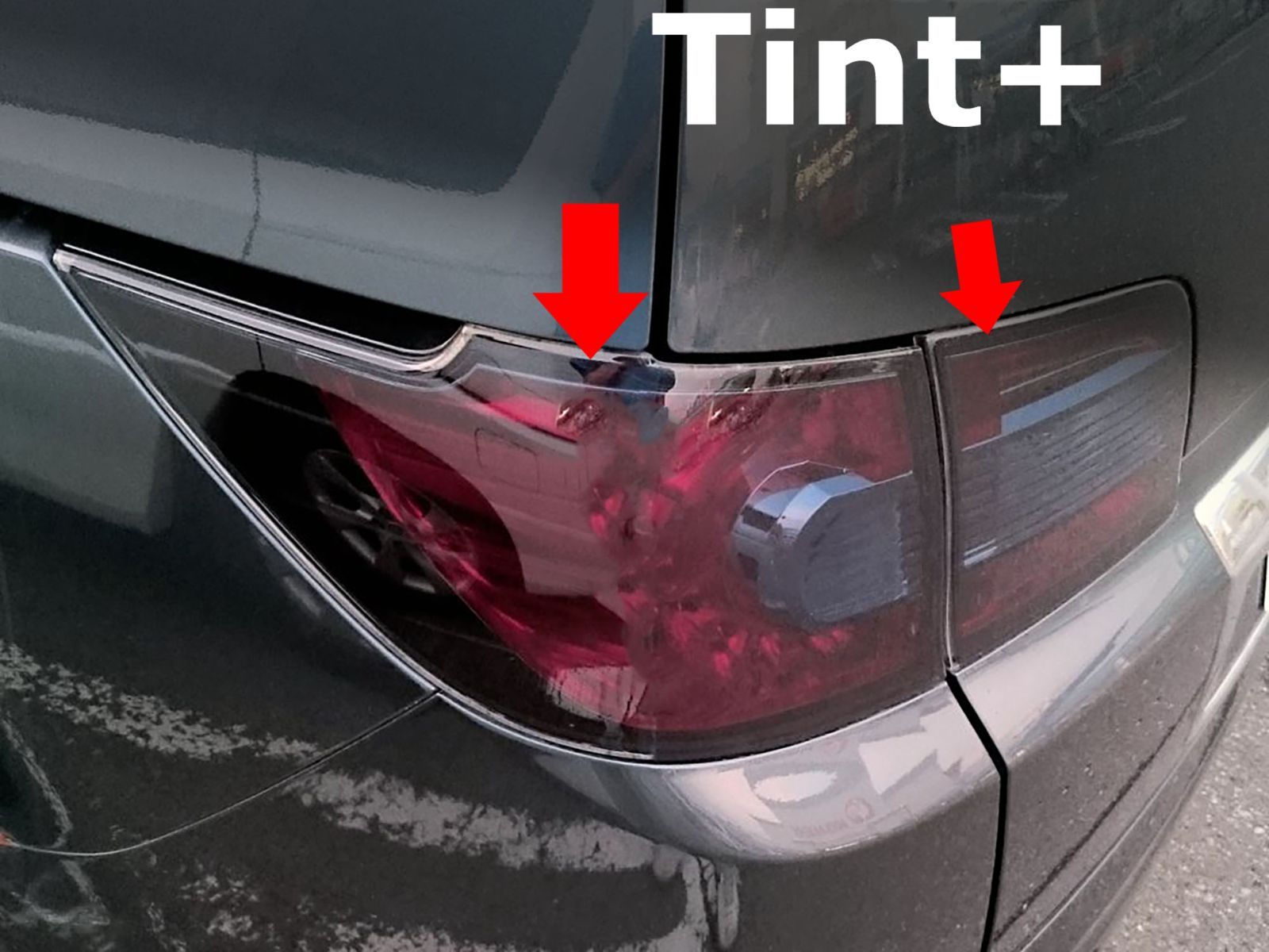 Tint+ 再使用できるスモークフィルム MPV LY3P テールランプ 用