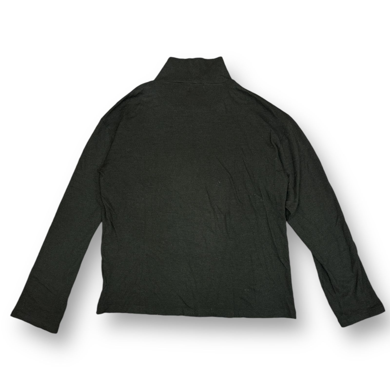 Yohji Yamamoto ハイネックジップニット　黒緑 Yohji Yamamoto ハイネックジップニット 黒緑 Yohji Yamamoto