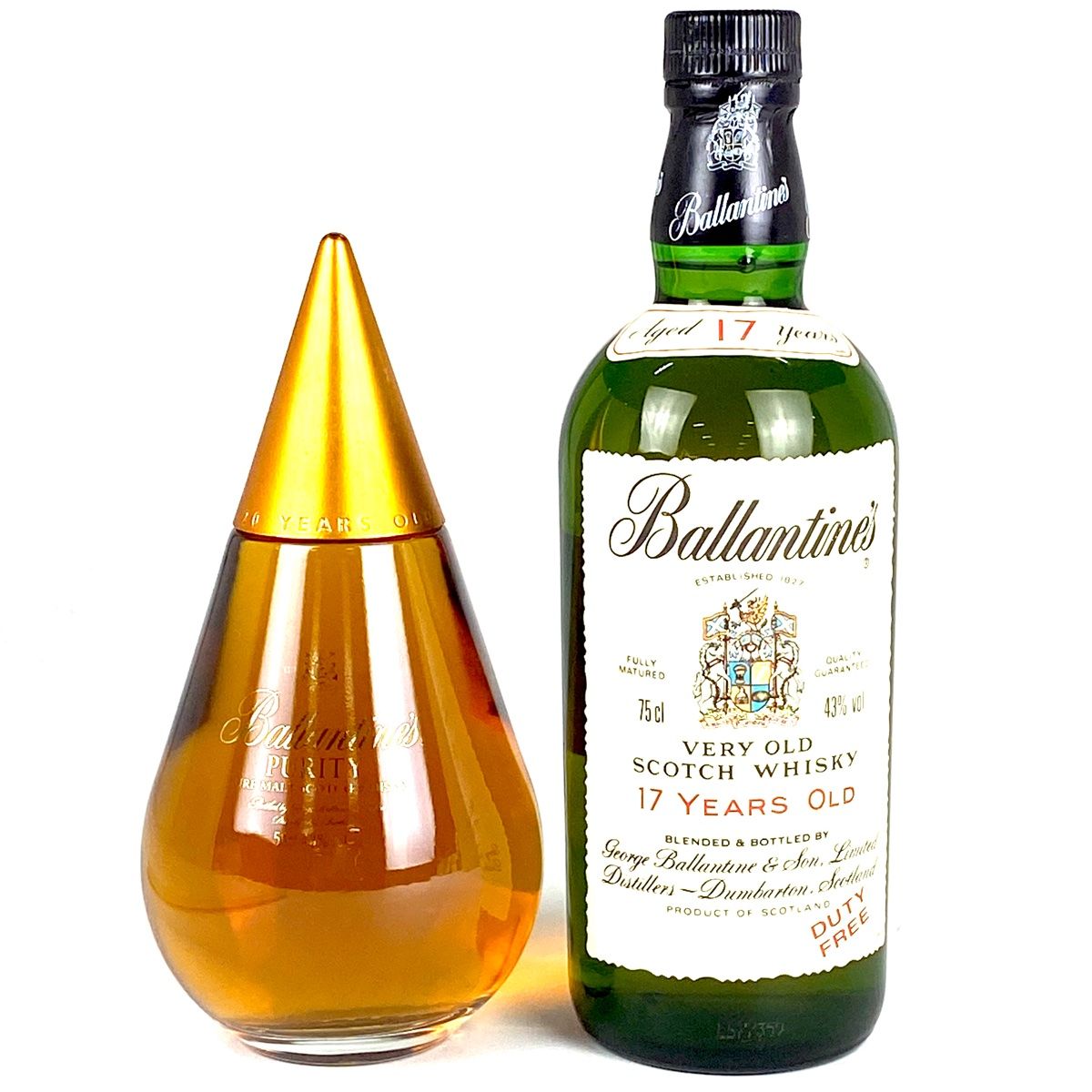 2本 バランタイン Ballantines 17年 20年 ピュリティ スコッチ 750ml ウイスキー セット 古酒