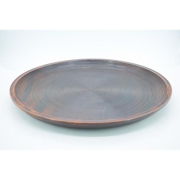 茶道具 茶箱 乱盆 拭漆 （木製） 尺一 （化粧箱） tz27-042 注）画像は