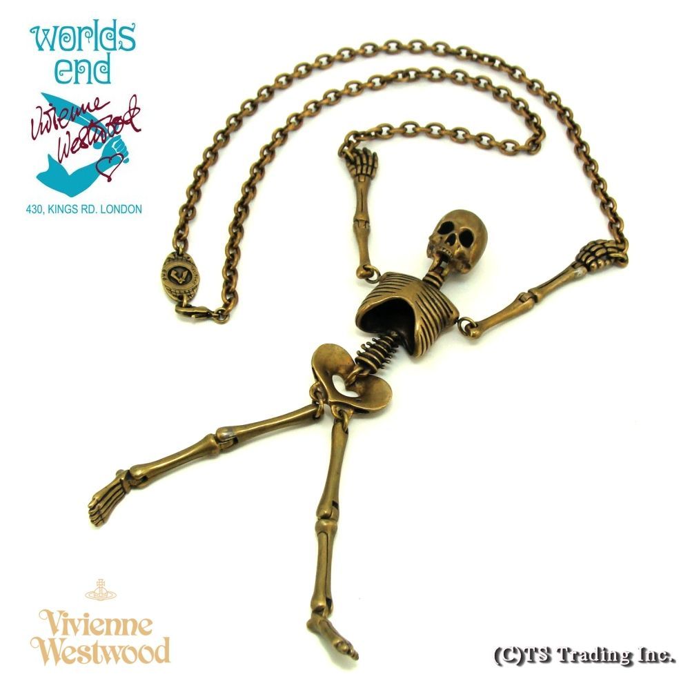 ヴィヴィアン ネックレス Giant Skelton Orb Necklace