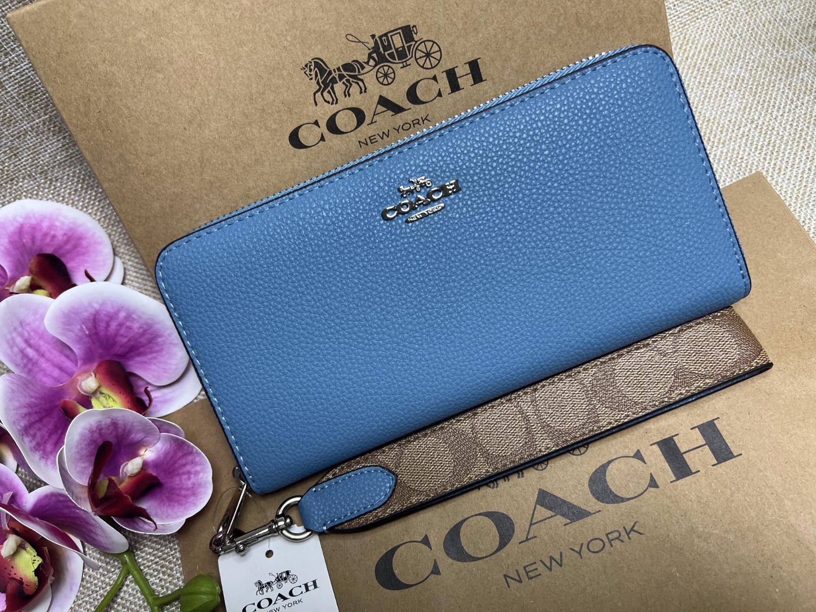 COACH 財布 コーチ 長財布 シグネチャー アウトレット レディース