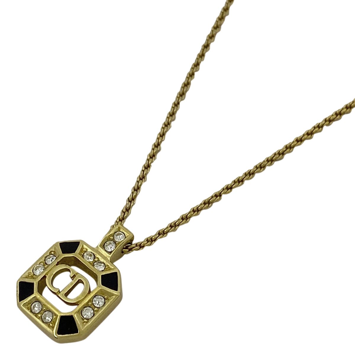 クリスチャンディオール Christian Dior ロゴ ラインストーン 