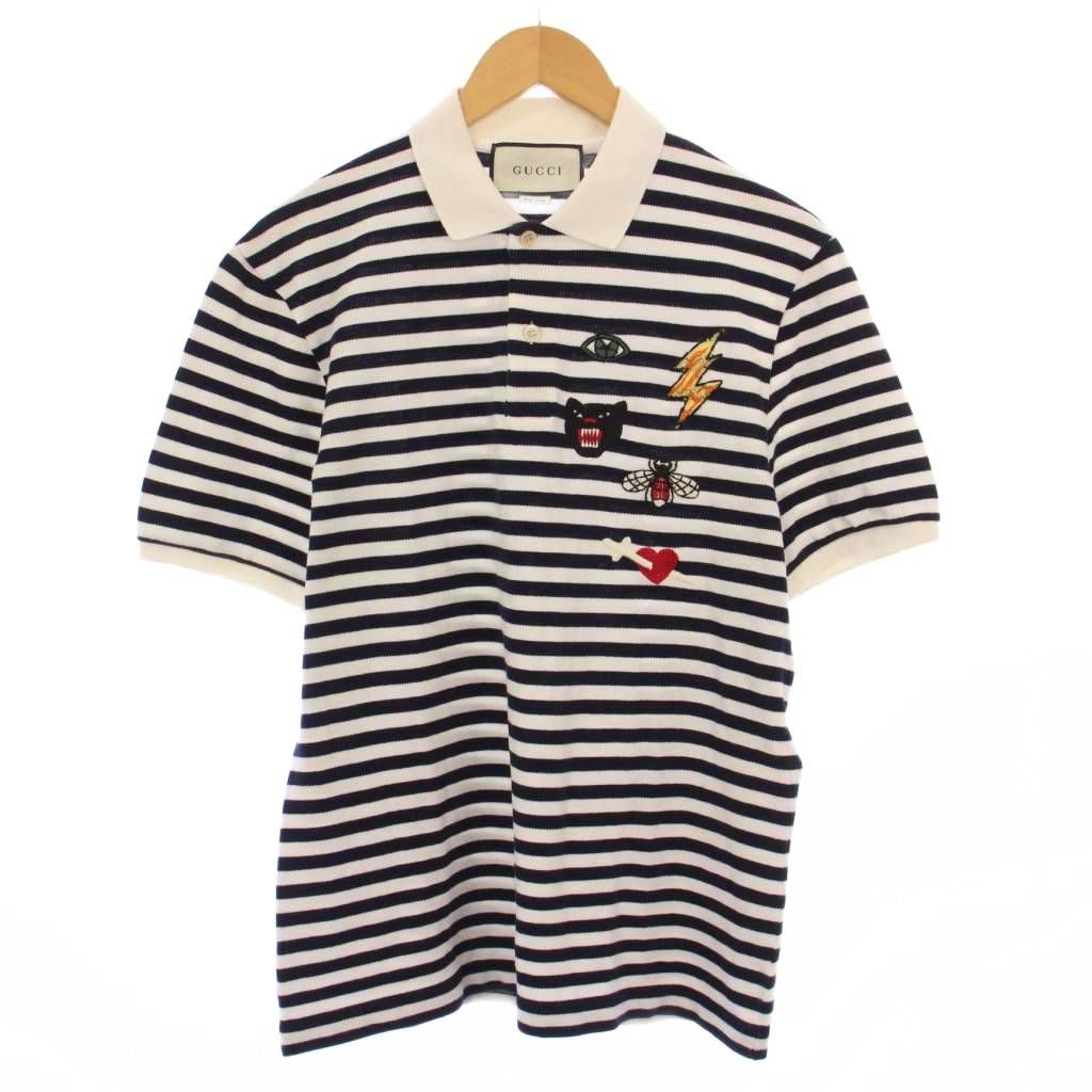 グッチ GUCCI XJAGX ポロシャツ 半袖 レギュラーカラー ハーフボタン