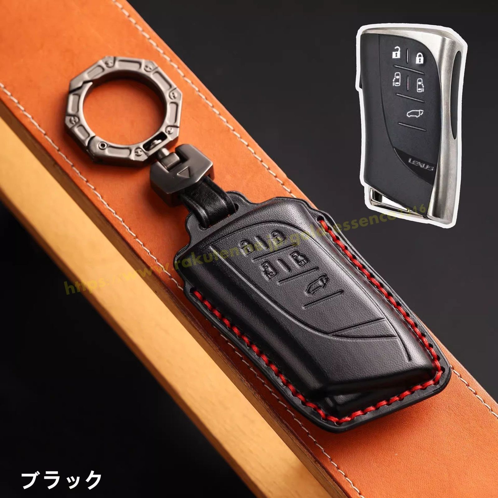 レクサス・LM 用 スマートキーカバー レザーキーケース レザースマートキホルダー 1ピース 4色選択