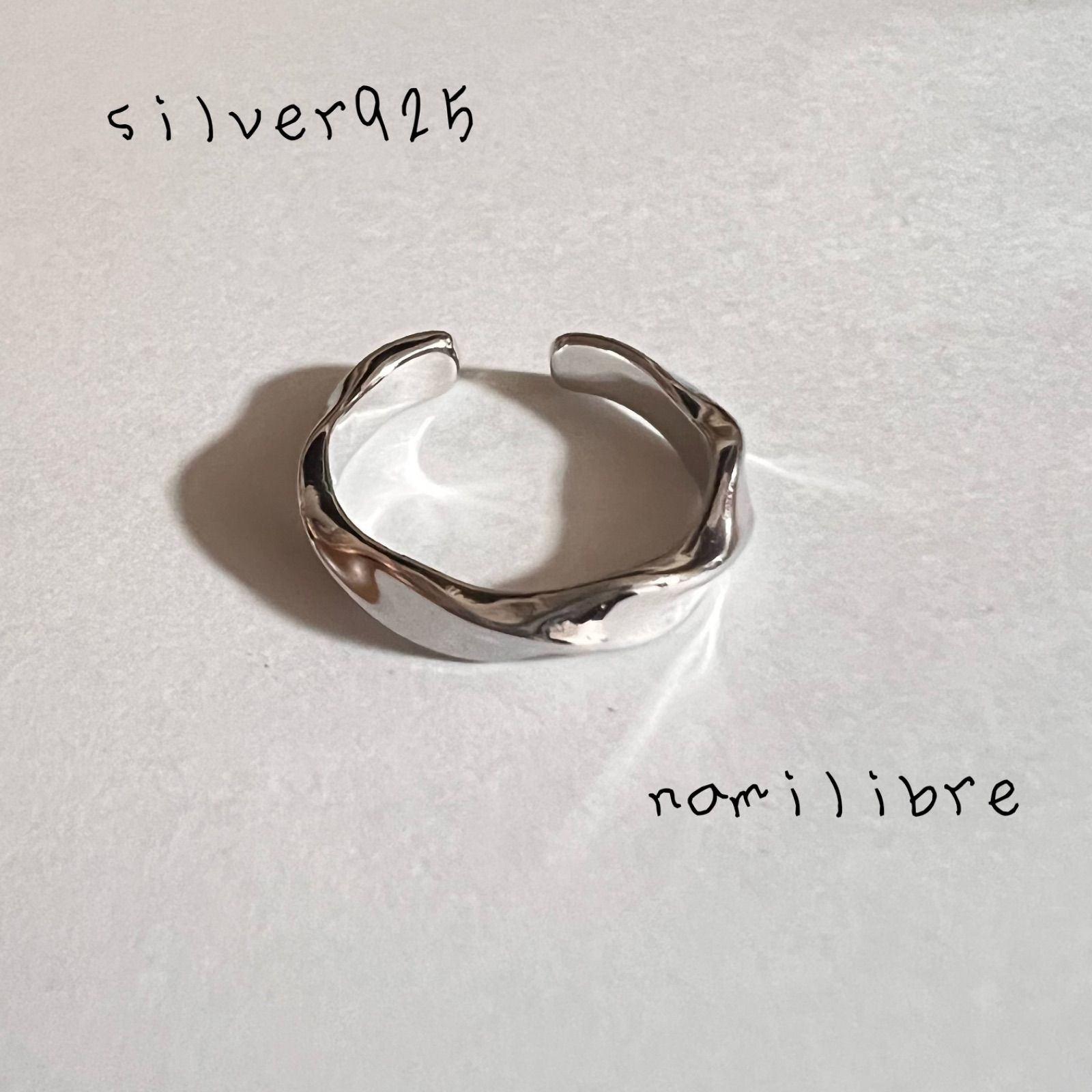 シンプル　リング　シルバー　指輪　ユニセックス　韓国