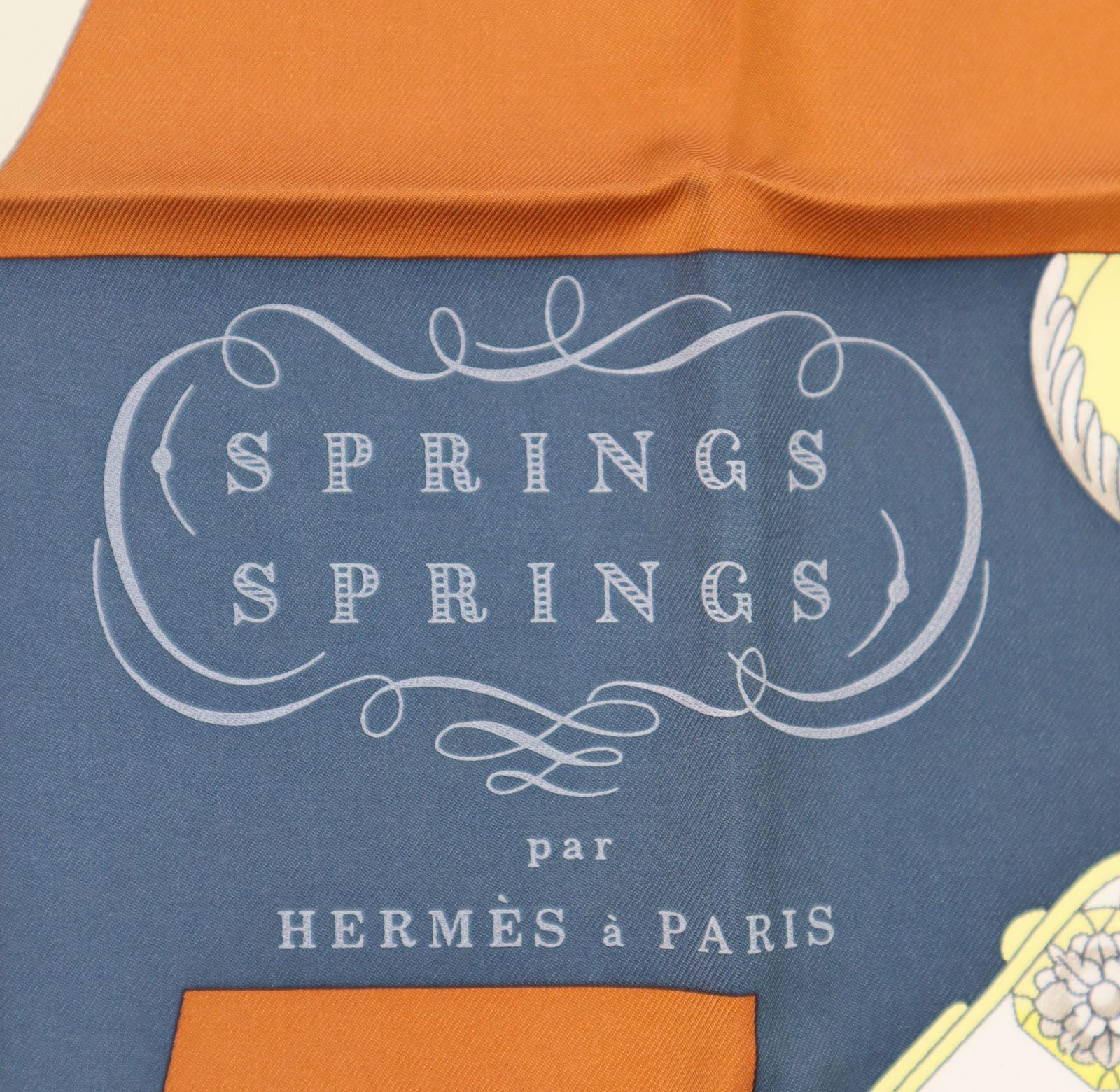 HERMES エルメス 22AW Springs Springs カレ 90 シルクスカーフ