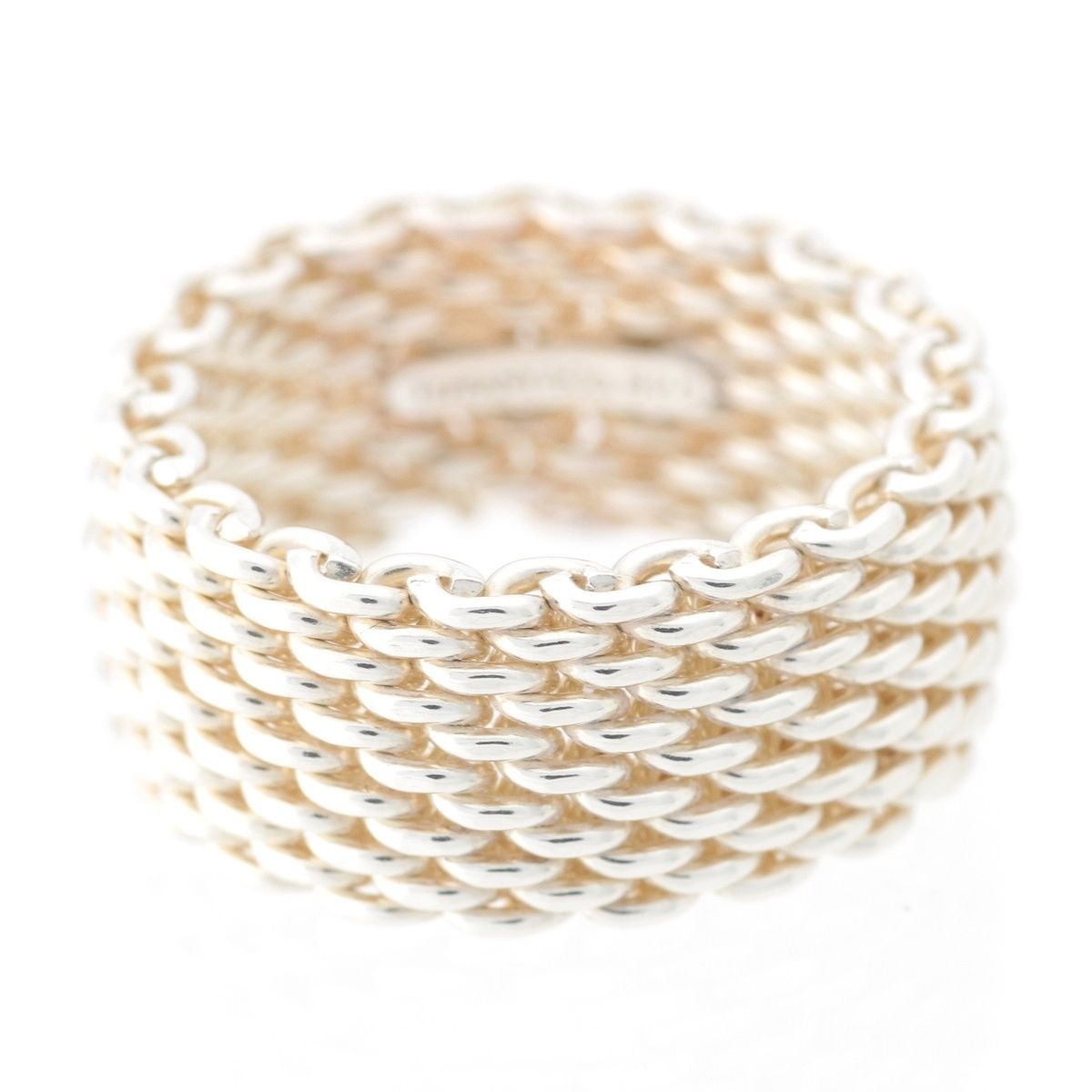 【美品】11.5号 ティファニー サマセット メッシュ リング SV925 ティファニー サマセット SV925 メッシュ リング 指輪 シルバー