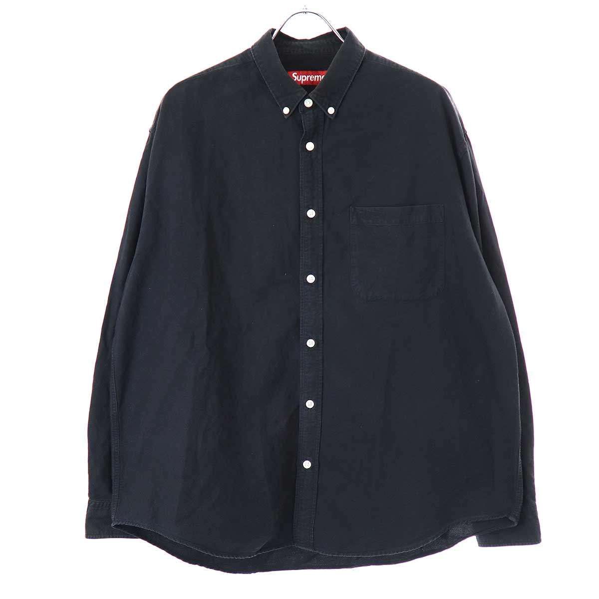 Supreme シュプリーム 23AW Loose Fit Oxford Shirt ルーズフィットオックスフォードシャツ  ブラック M