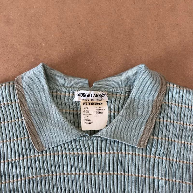 新品！GIORGIO ARMANI ジョルジオ アルマーニ 半袖ニット 46 ジョルジオアルマーニ Giorgio Armani カットソー 半袖 ニット