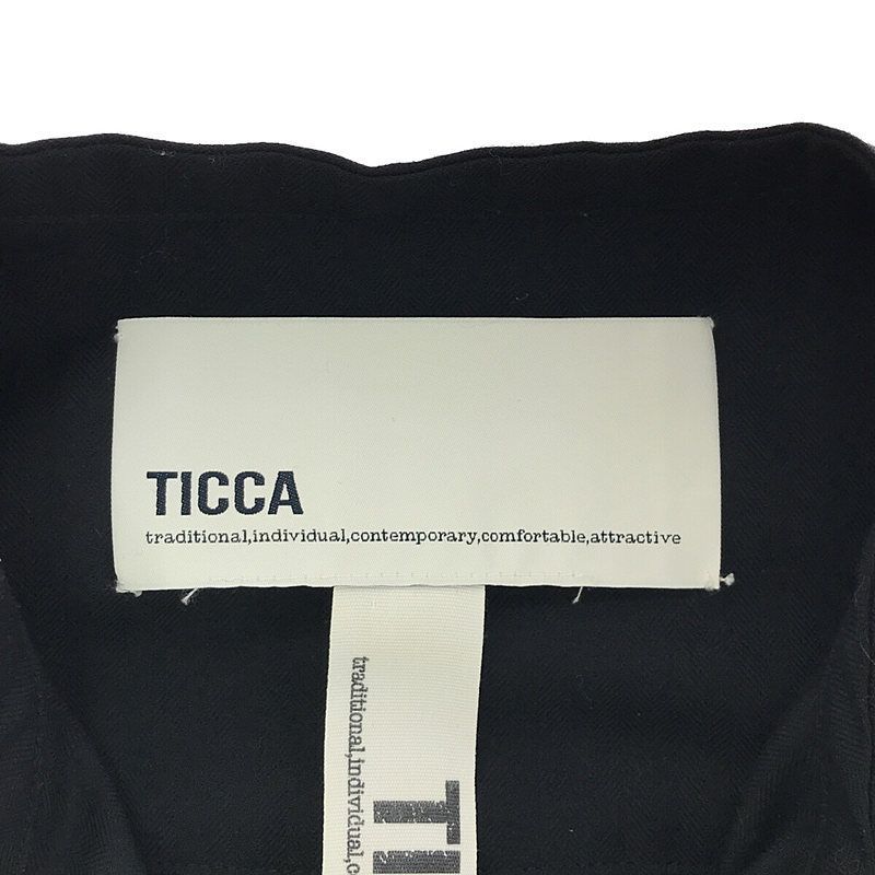 TICCA / ティッカ | ヘリンボーン ウール ワンピース | F | レディース