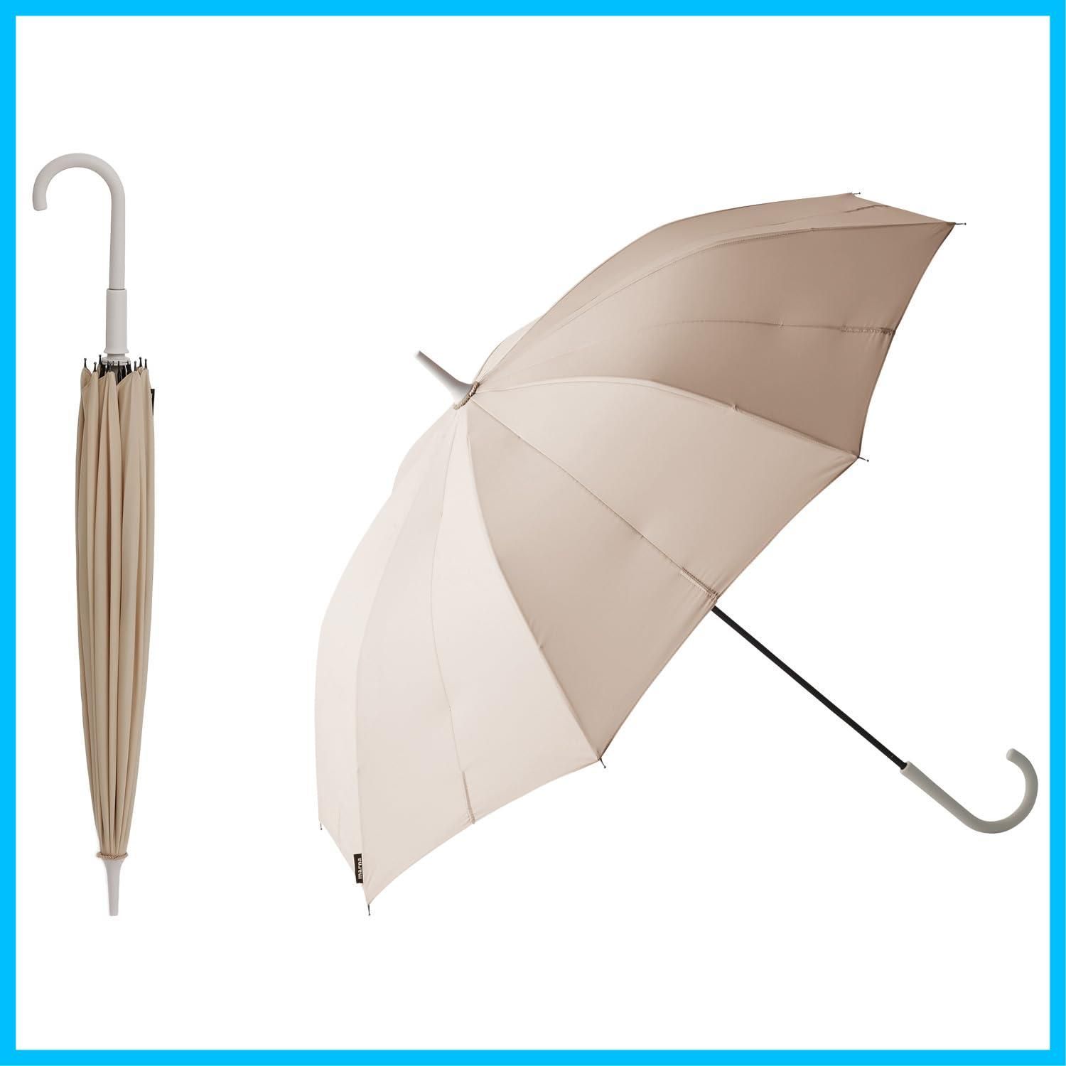 長傘 雨傘 傘 晴雨兼用 兼用 レディース メンズ シュパット ボタンレス 58 cm 手を濡らさずまとまる アンブレラ Shupatto marna マーナ