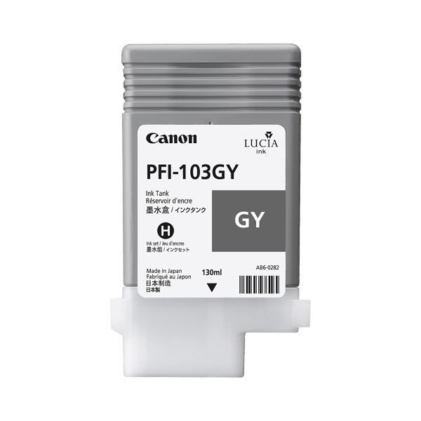 （まとめ） キヤノン Canon インクタンク PFI-103 顔料グレー 130ml 2213B001 1個 