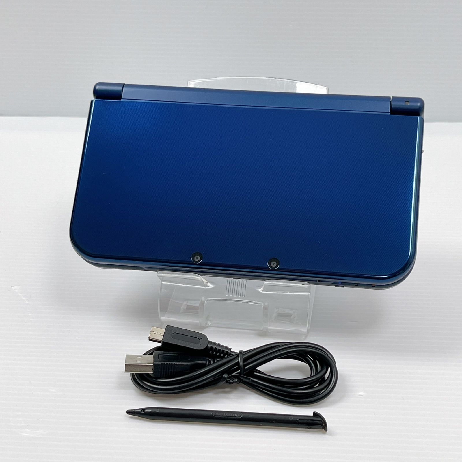 new ニンテンドー 3DSLL メタリックブルー 上画面IPS液晶 外装 画面 動作 済み 遊べるセット ds 3dsll 3DS LL 任天堂