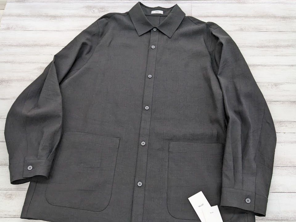 未使用品 ATON エイトン KYOTO TSURIZOME LINEN リネン シャツ
