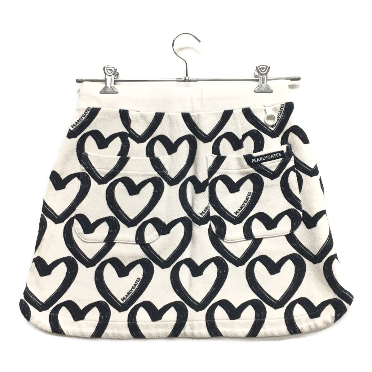 PEARLY GATES スカート　ハート【新品】 中古 レディース パーリーゲイツ PEARLY GATES スカート 1(M) 白