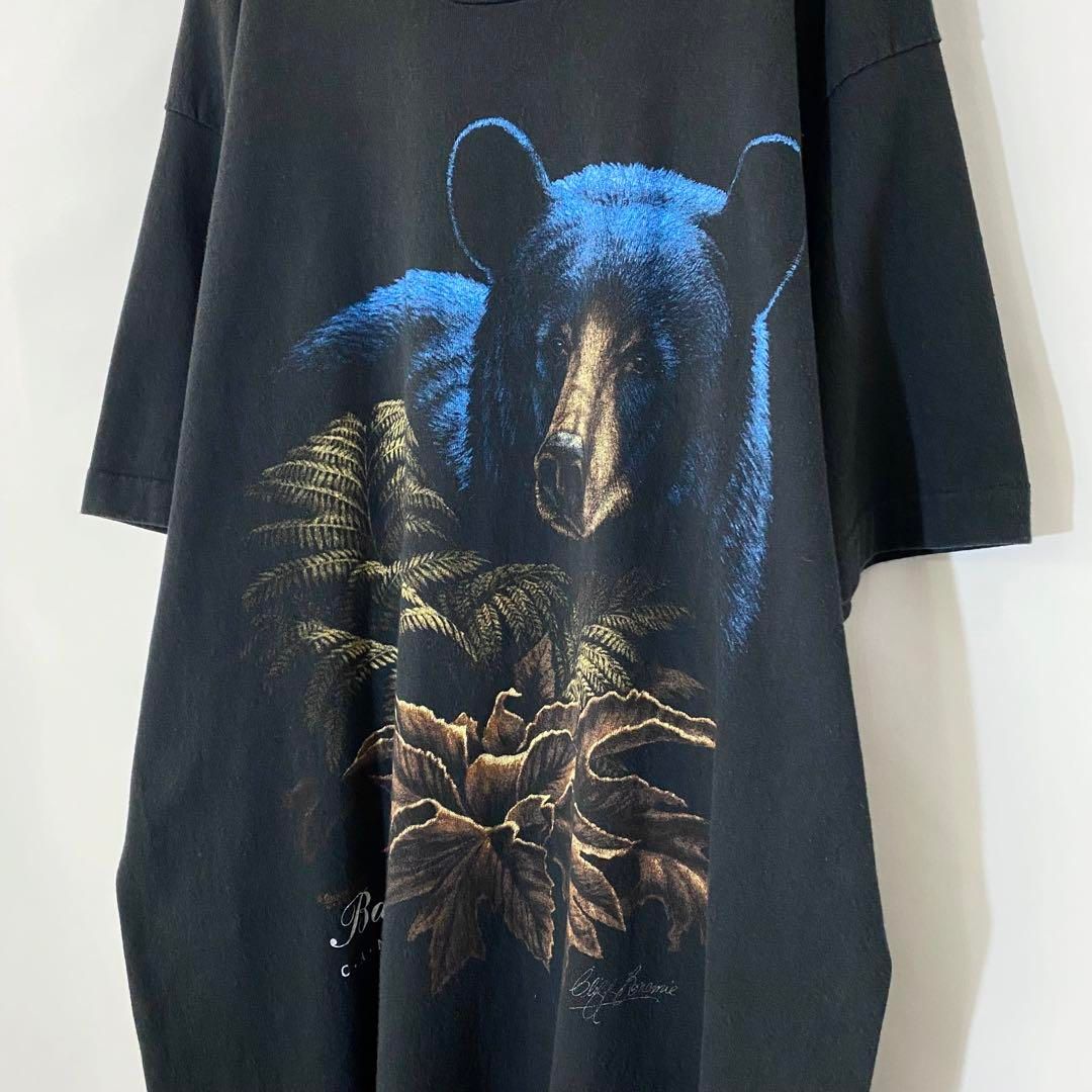 ビンテージ半袖Tシャツ　熊 XL☆古着 半袖 ビンテージ Tシャツ メンズ 90年代 90s クマ