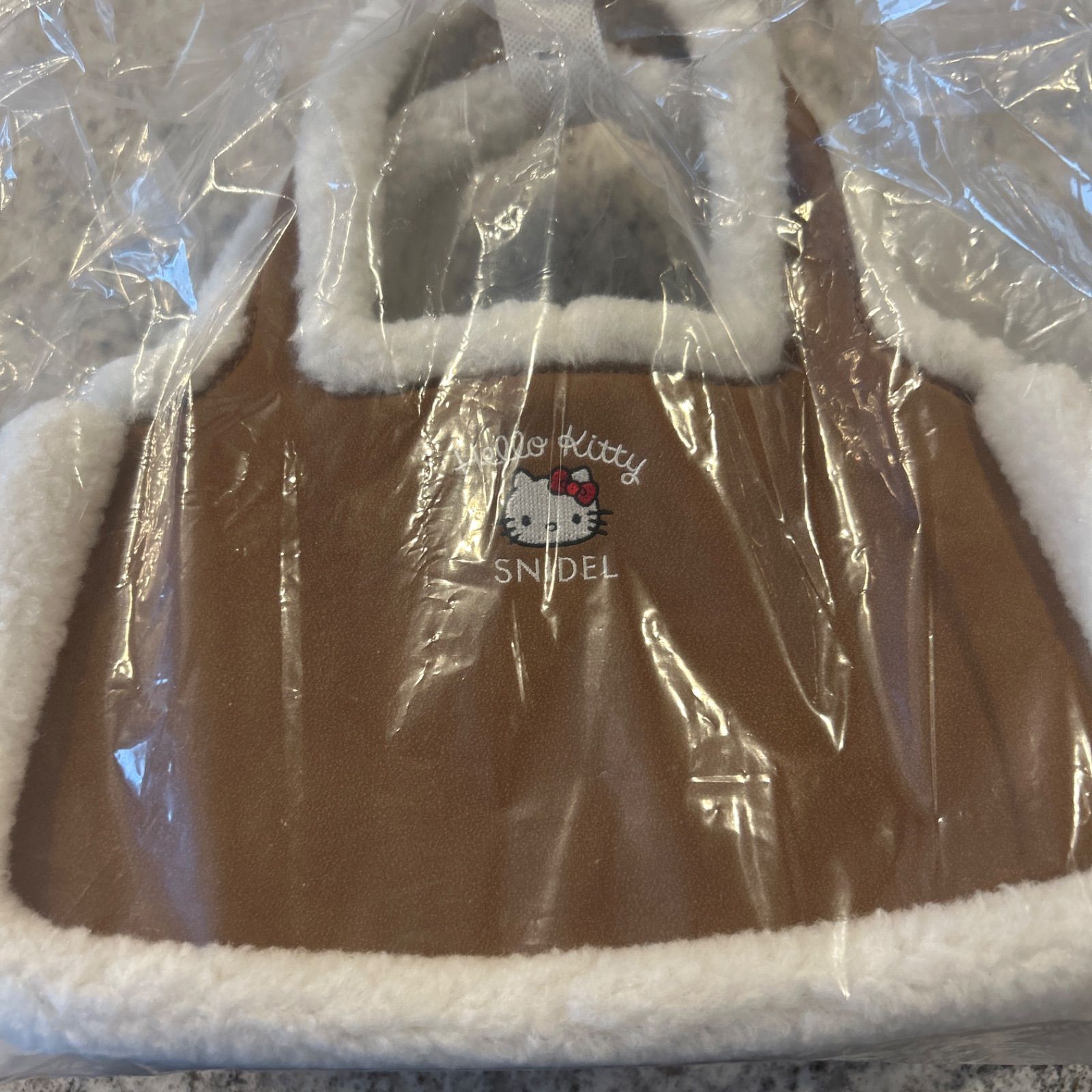 SNIDEL スナイデル 【HELLO 安い KITTY】バッグ キャメル 新品】SNIDEL
