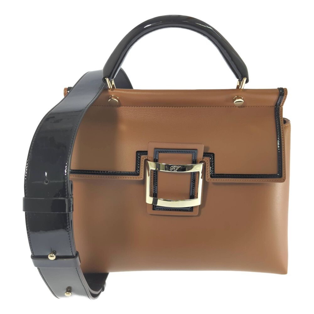 Roger Vivier ロジェヴィヴィエ カバス･2WAYハンドバッグ ショルダー RBWAMAAD200IDJ1X68 ブラウン プレゼント 記念日 オールシーズン ♀ A レディース 593709