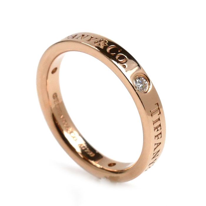 TIFFANY&Co. ティファニー K18PG ピンクゴールド フラットバンド 3P  
