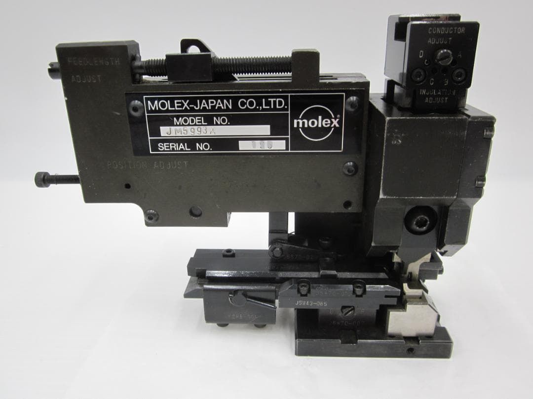 ７日保証 領収書発行可 molex モレックス アプリケーター 半自動圧着機 モジュラークリンプダイJM5993A ターミナル5479