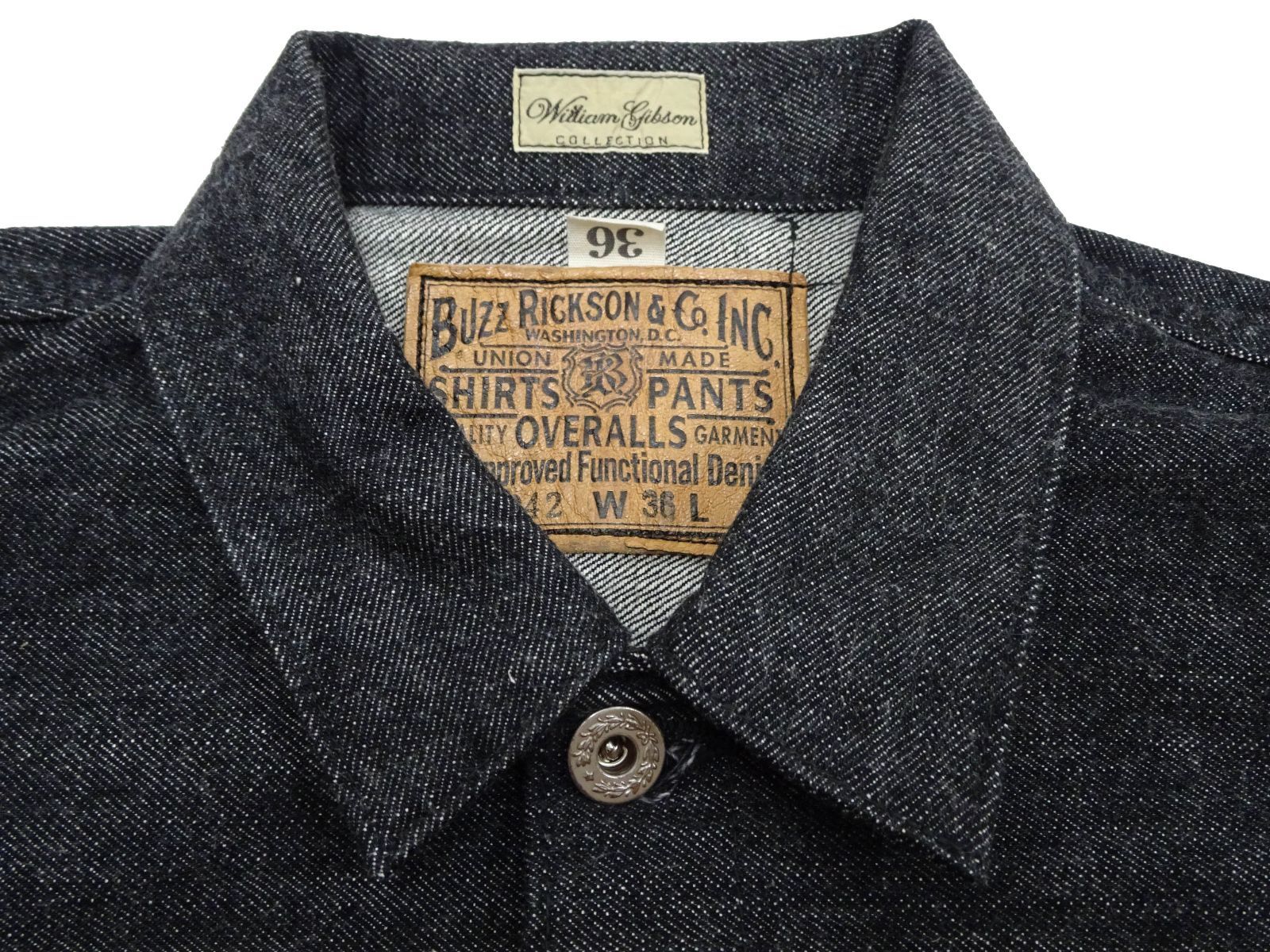 バズリクソンズ 大戦モデル ブラック デニムジャケット BR16042 13.6oz