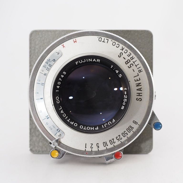 FUJI FUJINAR 250mm f4.5 大判レンズ FUJI FUJINAR 1:4.5/250 25cm SHANEL-5B-S 大判レンズ フジ 711363