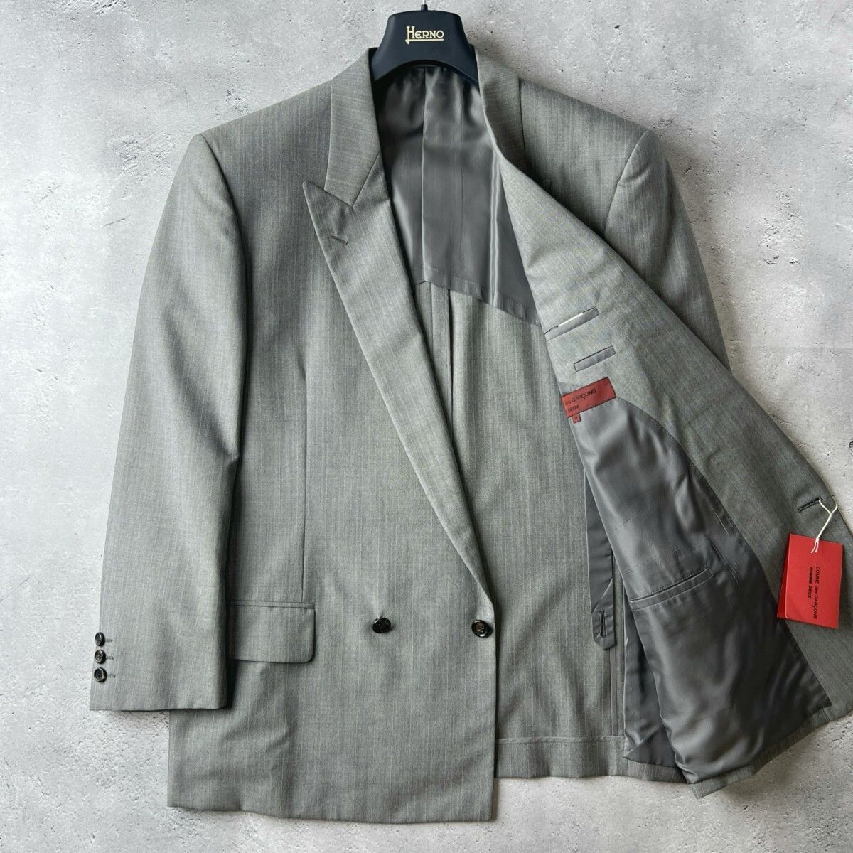 通販 送料無料  COMME des GARÇONS HOMME総柄 テーラードジャケットM（COMME des ジャケット・アウター
