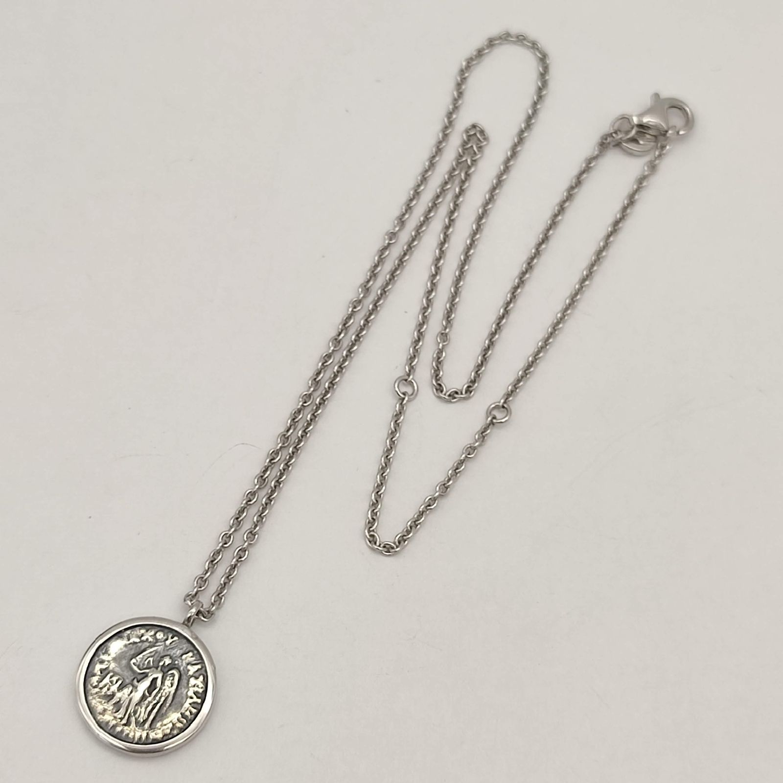 美品】Tom Wood トムウッド コイントップペンダント ネックレス SILVER 