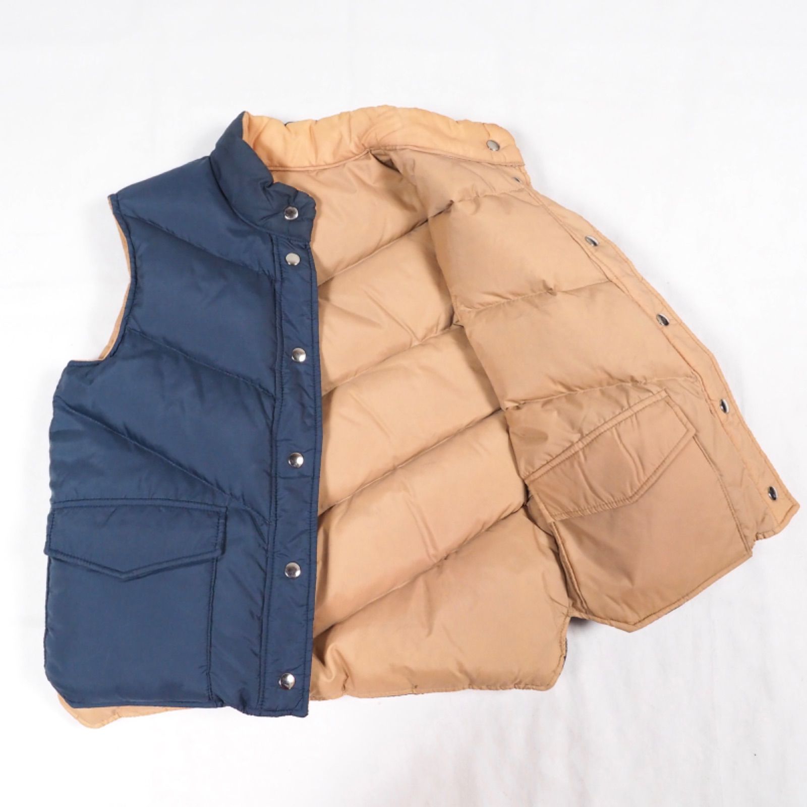 80's BIBI BROS reversible down vest M /ダウンベスト レディース古着