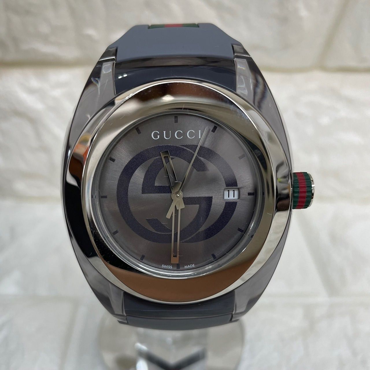 グッチ 1円～】 ◎GUCCI◎ 137.1 シンク デイト 腕時計 クォーツ 稼働