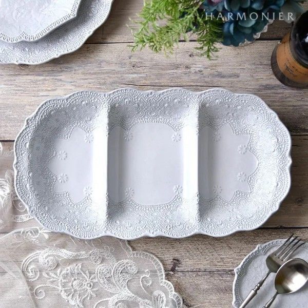 九谷焼金縁仕切り皿 直径約約30cm 九谷焼金縁仕切り皿 直径約約30cm