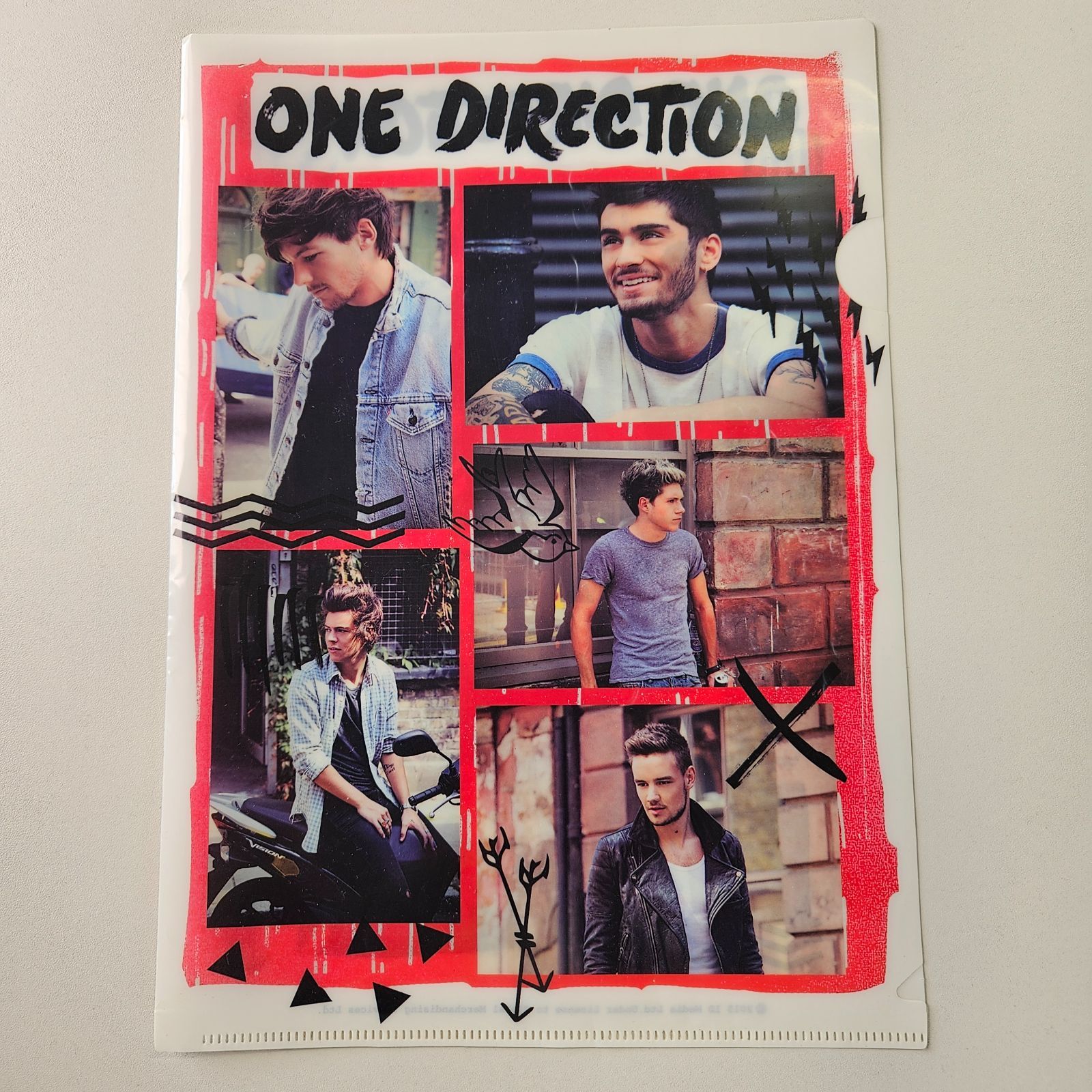 公式】ワン・ダイレクション One Direction クリアファイル3枚セット